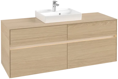 VILLEROY BOCH Toaletní skříňka Collaro, s osvětlením, 4 výsuvy, 1400 x 548 x 500 mm, severský dub / severský dub #C073B0VJ