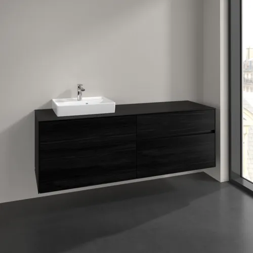 VILLEROY BOCH Toaletní skříňka Collaro, 4 výsuvy, 1600 x 548 x 500 mm, černý dub / černý dub #C07800AB, obrázek 2