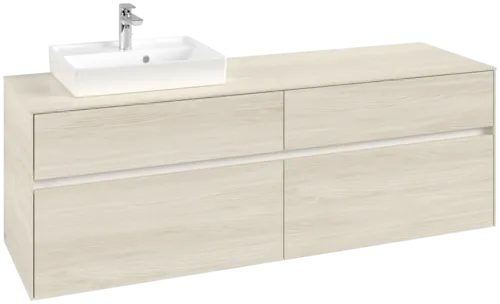 VILLEROY BOCH Toaletní skříňka Collaro, 4 výsuvy, 1600 x 548 x 500 mm, bílý dub / bílý dub #C07800AA