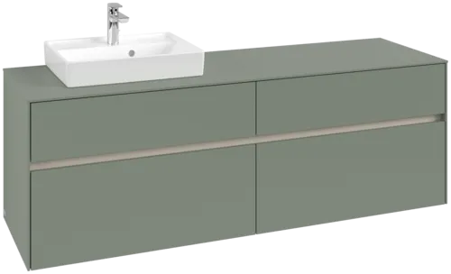 VILLEROY BOCH Toaletní skříňka Collaro, 4 výsuvy, 1600 x 548 x 500 mm, Soft Green / Soft Green #C07800AF
