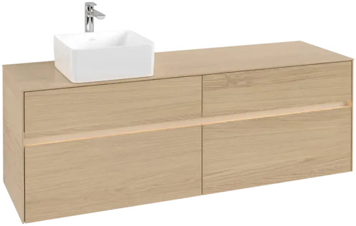 VILLEROY BOCH Toaletní skříňka Collaro, s osvětlením, 4 výsuvy, 1600 x 548 x 500 mm, severský dub / severský dub #C050B0VJ