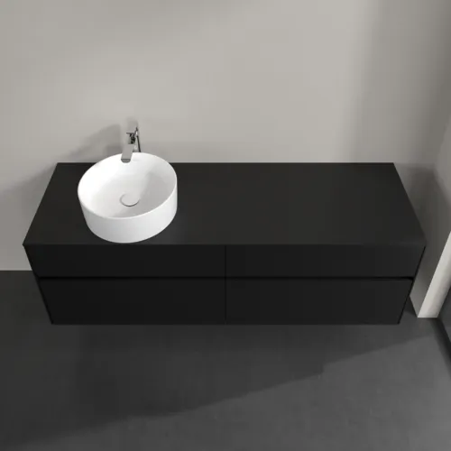 VILLEROY BOCH Toaletní skříňka Collaro, s osvětlením, 4 výsuvy, 1600 x 548 x 500 mm, Volcano Black / Volcano Black #C050B0VL, obrázek 4