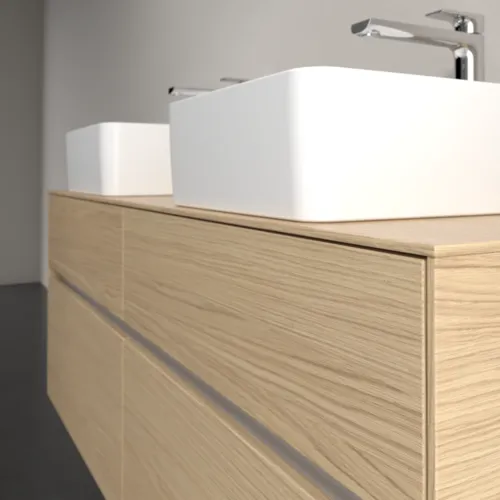 VILLEROY BOCH Toaletní skříňka Collaro, 4 výsuvy, 1400 x 548 x 500 mm, severský dub / severský dub #C04800VJ, obrázek 5