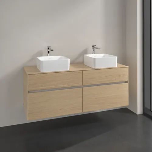 VILLEROY BOCH Toaletní skříňka Collaro, 4 výsuvy, 1400 x 548 x 500 mm, severský dub / severský dub #C04800VJ, obrázek 2