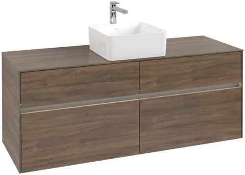 VILLEROY BOCH Toaletní skříňka Collaro, s osvětlením, 4 výsuvy, 1400 x 548 x 500 mm, Arizona Oak / Arizona Oak #C045B0VH