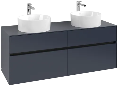 VILLEROY BOCH Toaletní skříňka Collaro, 4 zásuvky, 1400 x 548 x 500 mm, Marine Blue / Marine Blue #C04800VQ