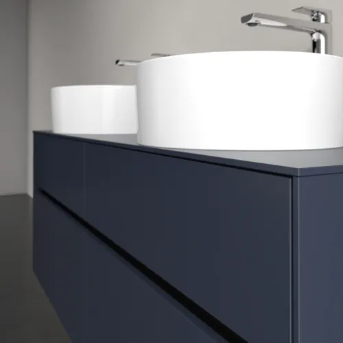 VILLEROY BOCH Toaletní skříňka Collaro, 4 zásuvky, 1400 x 548 x 500 mm, Marine Blue / Marine Blue #C04800VQ, obrázek 5