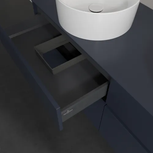 VILLEROY BOCH Toaletní skříňka Collaro, 4 zásuvky, 1400 x 548 x 500 mm, Marine Blue / Marine Blue #C04800VQ, obrázek 7