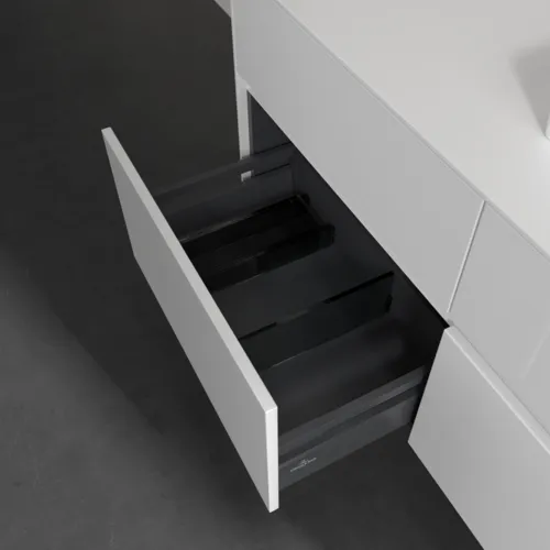 VILLEROY BOCH Toaletní skříňka Collaro, 4 výsuvy, 1200 x 548 x 500 mm, lesklá bílá / lesklá bílá #C07200DH, obrázek 6