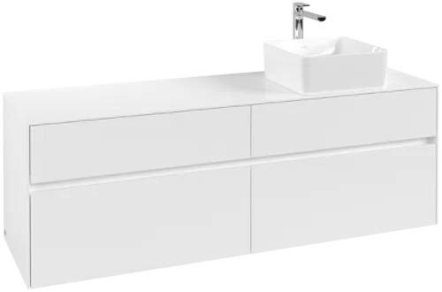 VILLEROY BOCH Toaletní skříňka Collaro, 4 výsuvy, 1600 x 548 x 500 mm, bílá matná / bílá matná #C05100MS