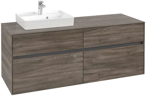 VILLEROY BOCH Toaletní skříňka Collaro, 4 výsuvy, 1400 x 548 x 500 mm, dub kamenný #C07400RK