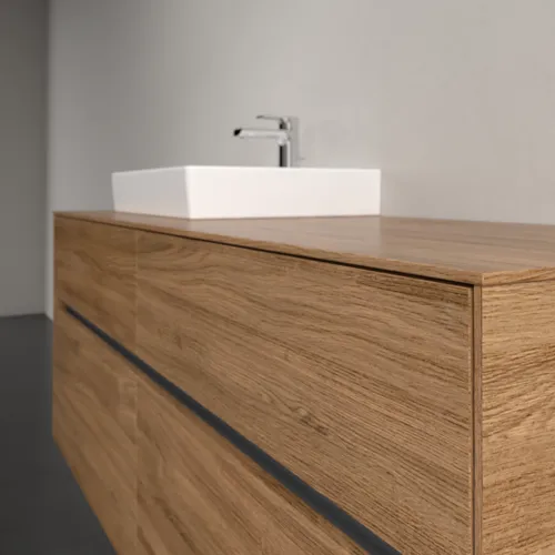 VILLEROY BOCH Toaletní skříňka Collaro, 4 výsuvy, 1400 x 548 x 500 mm, dub Kansas #C07400RH, obrázek 5