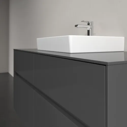 VILLEROY BOCH Collaro toaletní skříňka, s osvětlením, 4 výsuvy, 1200 x 548 x 500 mm, lesklá šedá / lesklá šedá #C070B0FP, obrázek 6