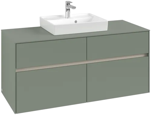 VILLEROY BOCH Toaletní skříňka Collaro, 4 výsuvy, 1200 x 548 x 500 mm, Soft Green / Soft Green #C07000AF