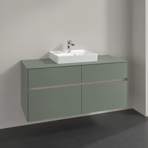 VILLEROY BOCH Toaletní skříňka Collaro, 4 výsuvy, 1200 x 548 x 500 mm, Soft Green / Soft Green #C07000AF, obrázek 2