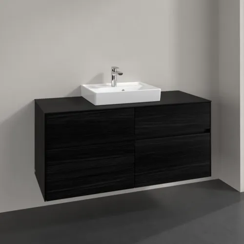 VILLEROY BOCH Toaletní skříňka Collaro, 4 výsuvy, 1200 x 548 x 500 mm, černý dub / černý dub #C07000AB, obrázek 2