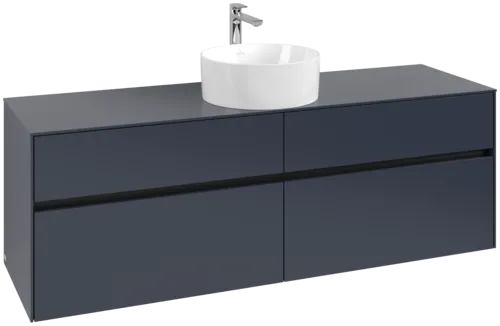 VILLEROY BOCH Toaletní skříňka Collaro, 4 výsuvy, 1600 x 548 x 500 mm, Marine Blue / Marine Blue #C04900VQ