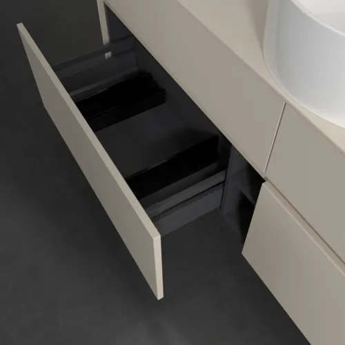 VILLEROY BOCH Toaletní skříňka Collaro, 4 výsuvy, 1600 x 548 x 500 mm, Cashmere Grey / Cashmere Grey #C04900VN, obrázek 6
