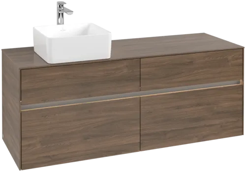 VILLEROY BOCH Toaletní skříňka Collaro, s osvětlením, 4 výsuvy, 1400 x 548 x 500 mm, Arizona Oak / Arizona Oak #C046B0VH