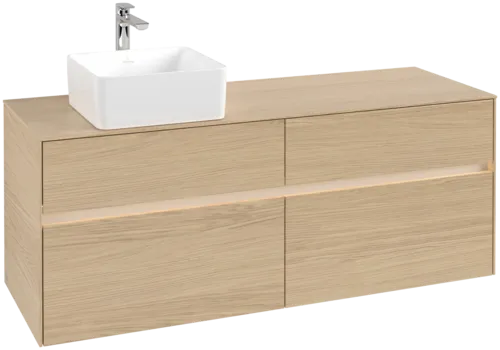 VILLEROY BOCH Toaletní skříňka Collaro, s osvětlením, 4 výsuvy, 1400 x 548 x 500 mm, severský dub / severský dub #C046B0VJ