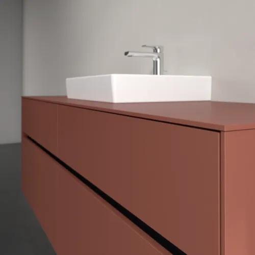 VILLEROY BOCH Toaletní skříňka Collaro, s osvětlením, 4 výsuvy, 1600 x 548 x 500 mm, Vínově červená / Vínově červená #C077B0AH, obrázek 6