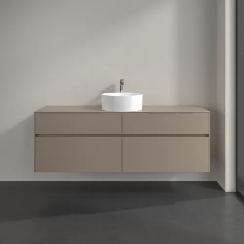 VILLEROY BOCH Toaletní skříňka Collaro, 4 výsuvy, 1600 x 548 x 500 mm, taupe / taupe #C04900VM, obrázek 3