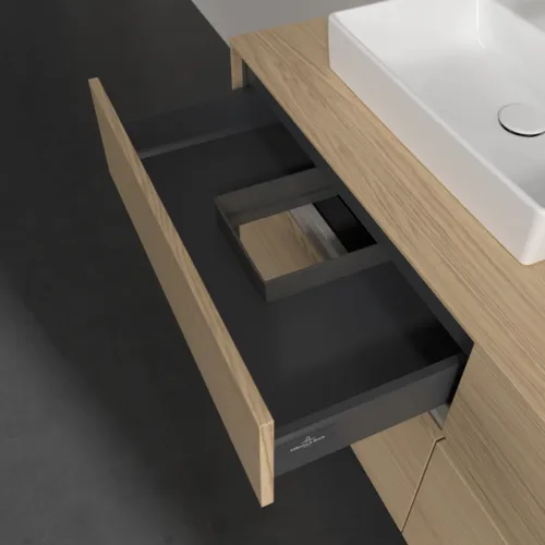 VILLEROY BOCH Toaletní skříňka Collaro, 4 výsuvy, 1400 x 548 x 500 mm, severský dub / severský dub #C07600VJ, obrázek 7
