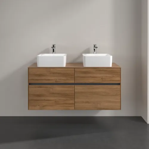 VILLEROY BOCH Umyvadlová skříňka Collaro, s osvětlením, 4 výsuvy, 1200 x 548 x 500 mm, dub Kansas #C044B0RH, obrázek 3