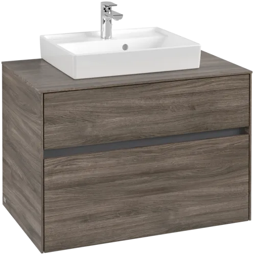 VILLEROY BOCH Toaletní skříňka Collaro, 2 výsuvy, 800 x 548 x 500 mm, dub kamenný #C06900RK