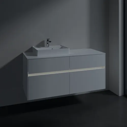 VILLEROY BOCH Collaro toaletní skříňka, s osvětlením, 4 výsuvy, 1200 x 548 x 500 mm, bílá matná / bílá matná #C071B0MS, obrázek 5