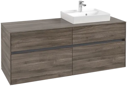 VILLEROY BOCH Toaletní skříňka Collaro, 4 výsuvy, 1400 x 548 x 500 mm, dub kamenný #C07500RK