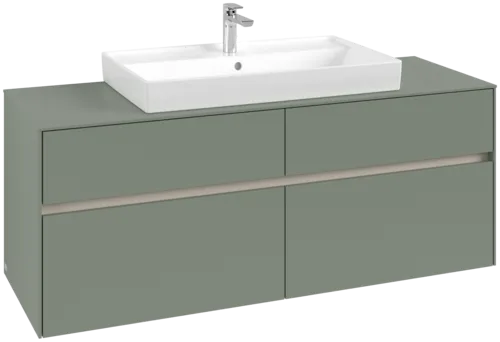 VILLEROY BOCH Toaletní skříňka Collaro, 4 výsuvy, 1400 x 548 x 500 mm, Soft Green / Soft Green #C08800AF