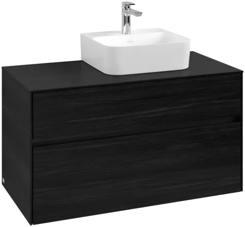 VILLEROY BOCH Toaletní skříňka Collaro, 2 výsuvy, 1000 x 548 x 500 mm, černý dub / černý dub #C09600AB
