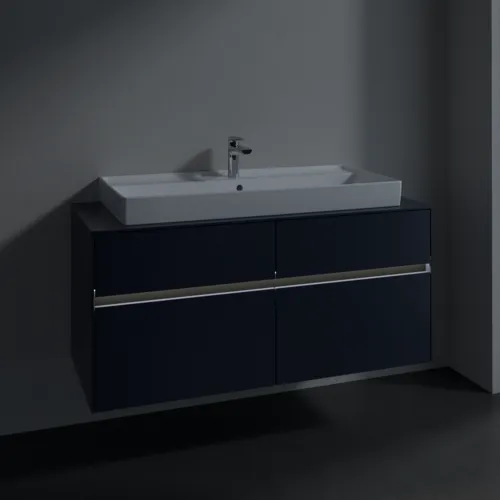 VILLEROY BOCH Toaletní skříňka Collaro, s osvětlením, 4 výsuvy, 1200 x 548 x 500 mm, Marine Blue / Marine Blue #C091B0VQ, obrázek 5