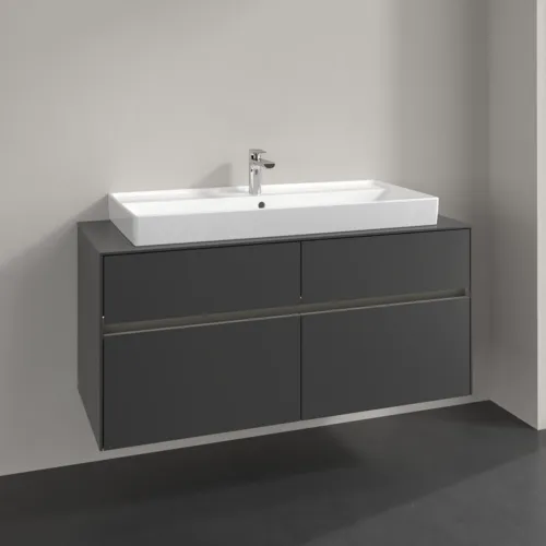VILLEROY BOCH Collaro toaletní skříňka, s osvětlením, 4 výsuvy, 1200 x 548 x 500 mm, Grafit / Grafit #C091B0VR, obrázek 2