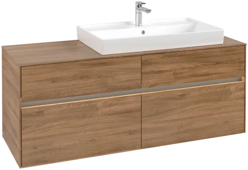 VILLEROY BOCH Toaletní skříňka Collaro, s osvětlením, 4 výsuvy, 1400 x 548 x 500 mm, dub Kansas #C090B0RH