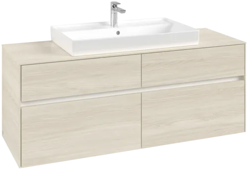 VILLEROY BOCH Toaletní skříňka Collaro, 4 výsuvy, 1400 x 548 x 500 mm, bílý dub / bílý dub #C08800AA