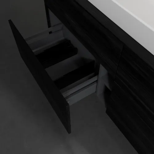 VILLEROY BOCH Toaletní skříňka Collaro, 4 výsuvy, 1400 x 548 x 500 mm, černý dub / černý dub #C08800AB, obrázek 6
