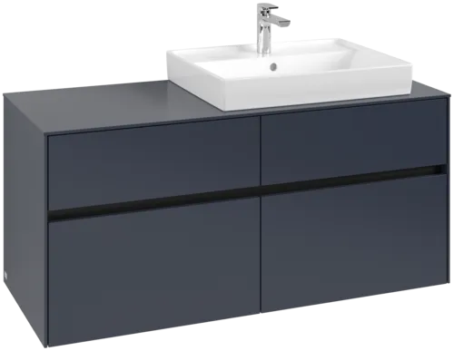 VILLEROY BOCH Toaletní skříňka Collaro, s osvětlením, 4 výsuvy, 1200 x 548 x 500 mm, Marine Blue / Marine Blue #C083B0VQ