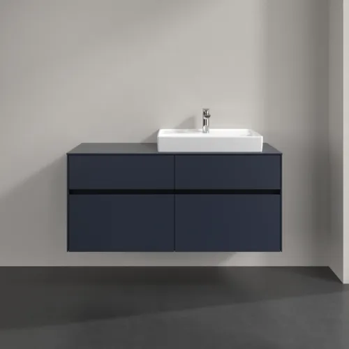 VILLEROY BOCH Toaletní skříňka Collaro, s osvětlením, 4 výsuvy, 1200 x 548 x 500 mm, Marine Blue / Marine Blue #C083B0VQ, obrázek 3