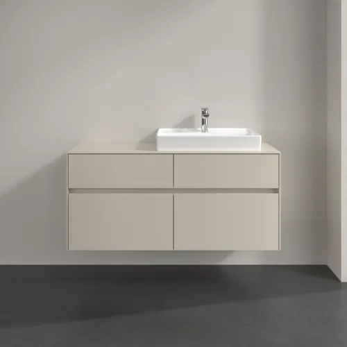 VILLEROY BOCH Toaletní skříňka Collaro, s osvětlením, 4 výsuvy, 1200 x 548 x 500 mm, Cashmere Grey / Cashmere Grey #C083B0VN, obrázek 3