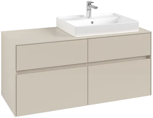 VILLEROY BOCH Toaletní skříňka Collaro, s osvětlením, 4 výsuvy, 1200 x 548 x 500 mm, Cashmere Grey / Cashmere Grey #C083B0VN