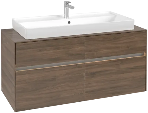 VILLEROY BOCH Toaletní skříňka Collaro, s osvětlením, 4 výsuvy, 1200 x 548 x 500 mm, Arizona Oak / Arizona Oak #C091B0VH