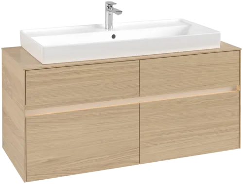 VILLEROY BOCH Toaletní skříňka Collaro, s osvětlením, 4 výsuvy, 1200 x 548 x 500 mm, severský dub / severský dub #C091B0VJ