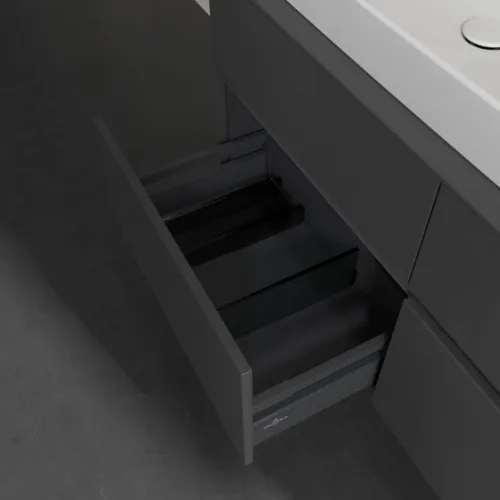 VILLEROY BOCH Collaro toaletní skříňka, 4 výsuvy, 1200 x 548 x 500 mm, lesklá šedá / lesklá šedá #C08200FP, obrázek 6