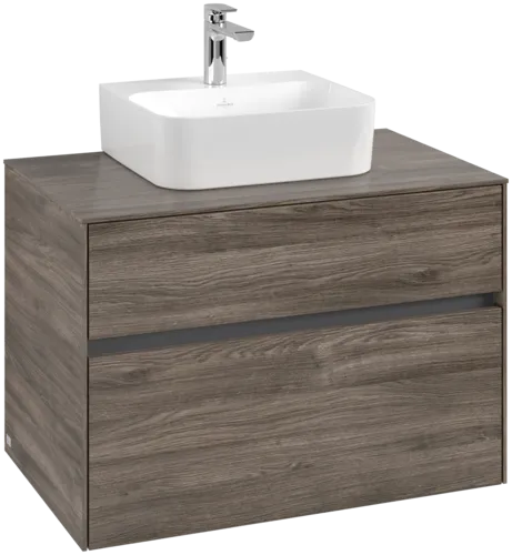 VILLEROY BOCH Toaletní skříňka Collaro, 2 výsuvy, 800 x 548 x 500 mm, Kamenný dub / Kamenný dub #C09300RK