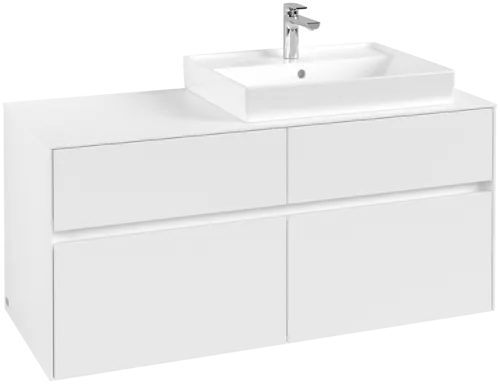 VILLEROY BOCH Toaletní skříňka Collaro, 4 výsuvy, 1200 x 548 x 500 mm, bílá matná / bílá matná #C08300MS