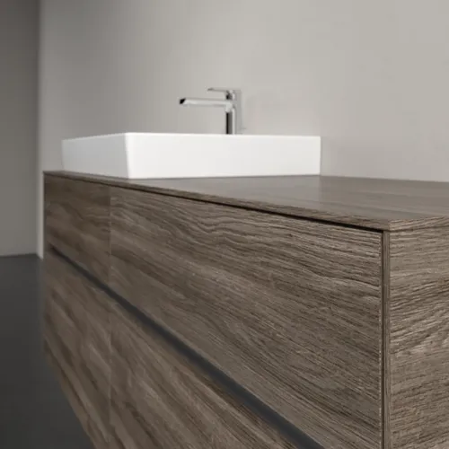 VILLEROY BOCH Toaletní skříňka Collaro, 4 výsuvy, 1400 x 548 x 500 mm, dub kamenný #C08500RK, obrázek 5