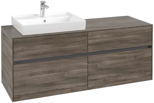 VILLEROY BOCH Toaletní skříňka Collaro, 4 výsuvy, 1400 x 548 x 500 mm, dub kamenný #C08500RK
