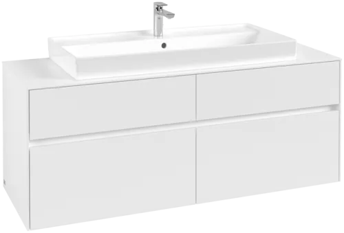 VILLEROY BOCH Toaletní skříňka Collaro, 4 výsuvy, 1400 x 548 x 500 mm, bílá matná / bílá matná #C09200MS